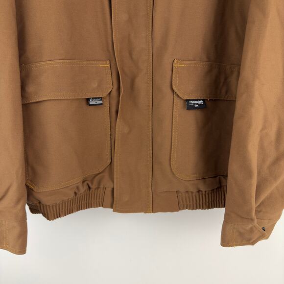Riverside Protect‎ Apparel Flame Resistant heavy duty brown work jacket Men L - Picture 4 of 16